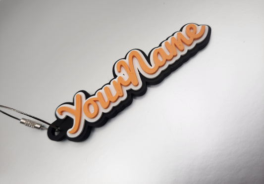 Customisable keychain custom keyring for gift custom keyring layered name gift 3d printed keychain custom keychain
