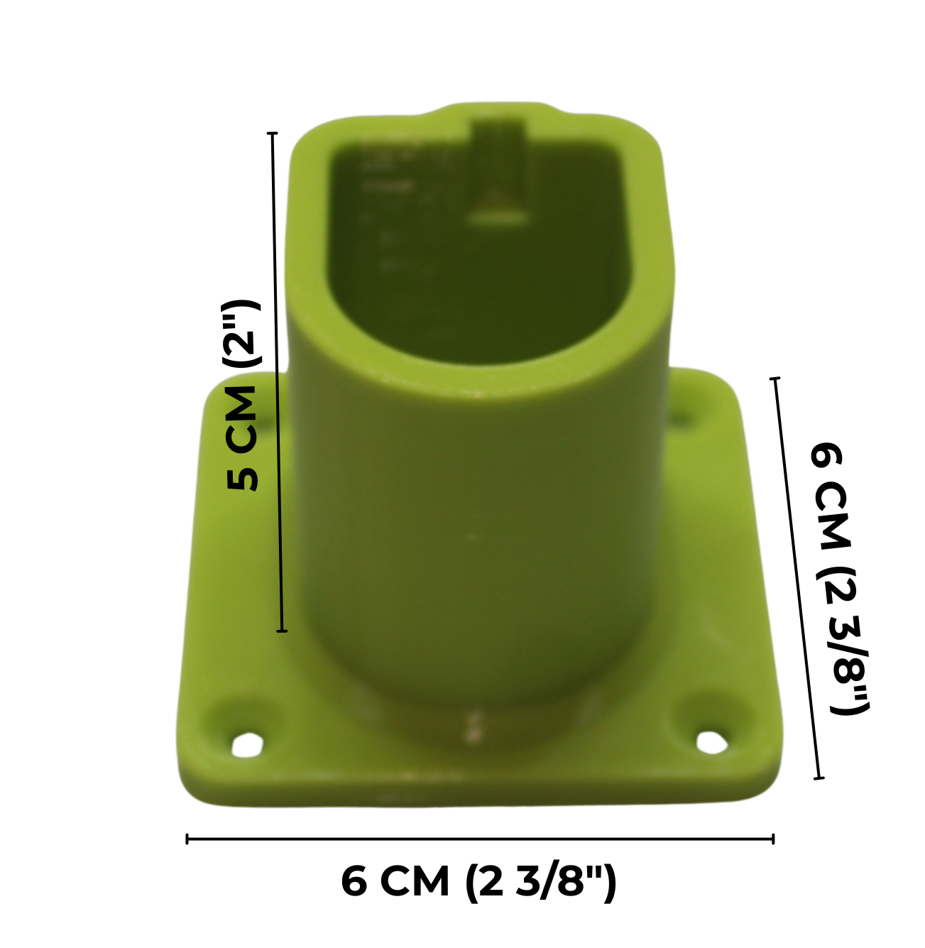 Battery Mounts Compatible with Ryobi One+ 18V – 4 Pack Cordless Battery Holders – Wall-Mounted Organisers for Ryobi ONE Plus 18V Batteries – Heavy-Duty PETG – Yellow Green