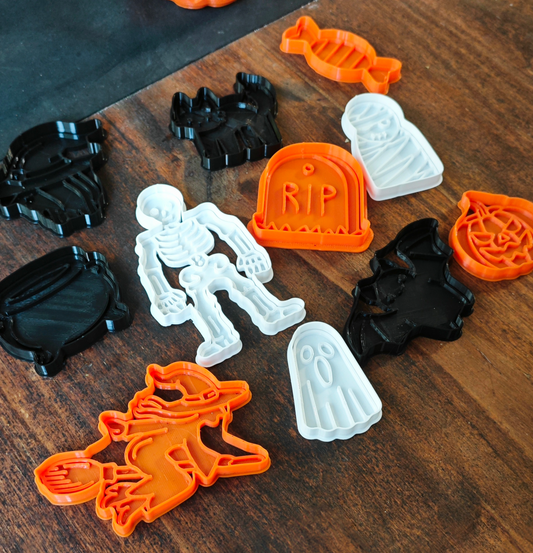 Mixed Colour Halloween Cookie Cutter Set – ThreeDeeLife