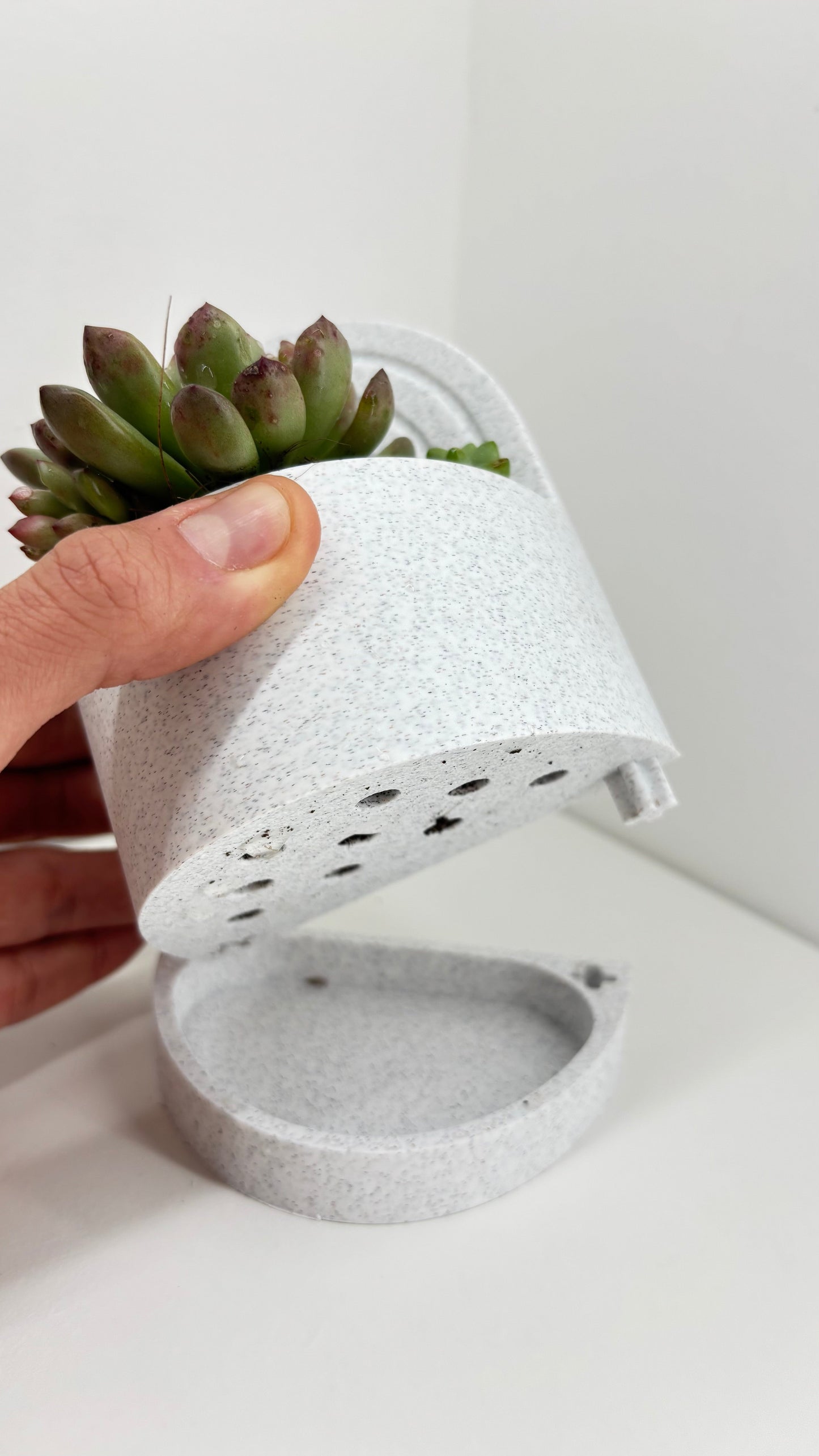 Bookend Planter With Water Reservoir
