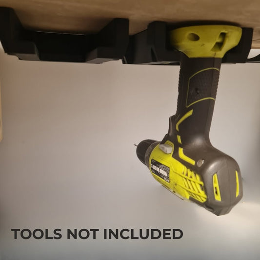Heavy Duty Tool Mount Compatible with Ryobi – Wall or Under-Shelf Holder for Garage  – Single Unit