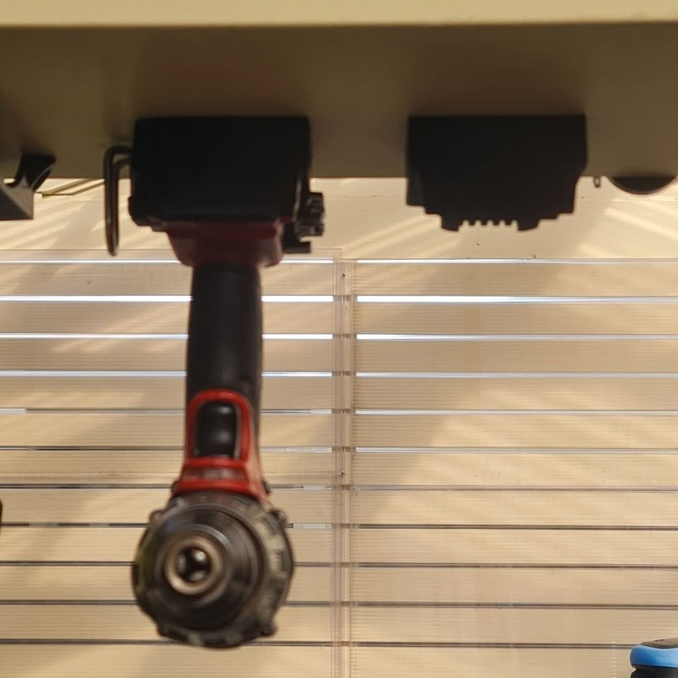 Milwaukee M18 Tool Mount for Garage Storage- Gift for the Handyman- Black Four Pack