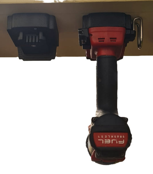 Milwaukee M18 Tool Mount for Garage Storage- Gift for the Handyman- Black Four Pack